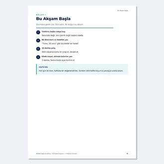 YKS Odak Programı — 4 Haftalık Kurulum — Dijital (PDF)