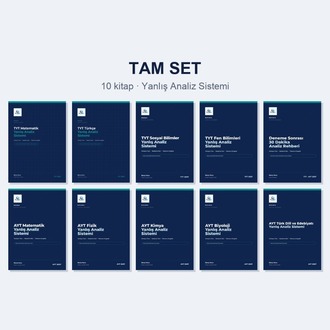 Tam Set — Yanlış Analiz Sistemi (10 Dijital Çalışma Kitabı)