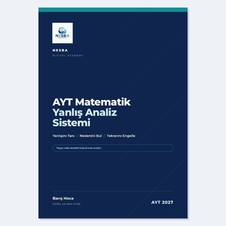 AYT Matematik Yanlış Analiz Sistemi — Dijital Çalışma Kitabı (PDF)