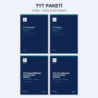 TYT Paketi — Yanlış Analiz Sistemi (4 Dijital Çalışma Kitabı)
