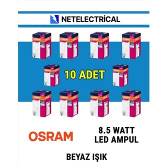 Osram Led Value 8,5w Beyaz Işık E-27 806lm Ampul 10 lu Paket