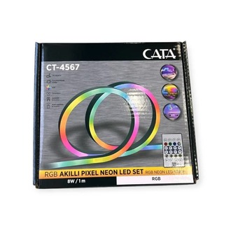 CT-4567 Pixel Neon LED Set 5 Metre RGB Kumandalı Esnek Şerit Işık İç & Dış Mekan