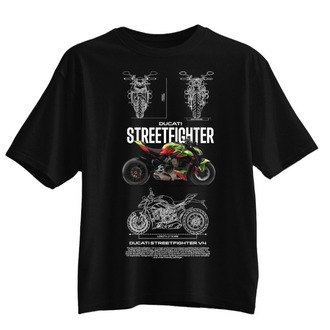 JEXTROWEAR Ducati Streetfighter Unisex Oversize Tişört