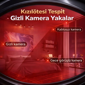  Profesyonel Gizli Kamera Dinleme Cihazı Dedektörü | GPS Takip Bulucu