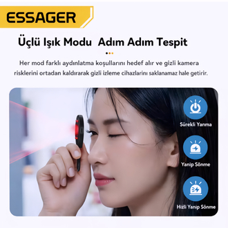 Mini Gizli Kamera Dedektörü | Kızılötesi & RF Sinyal Bulucu
