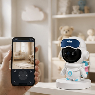 4K Akıllı Robot IP Kamera | 360° Wi-Fi Güvenlik Kamerası