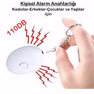 Kişisel Alarm Anahtarlık | 130dB Acil Durum & Enkaz Güvenlik Butonu