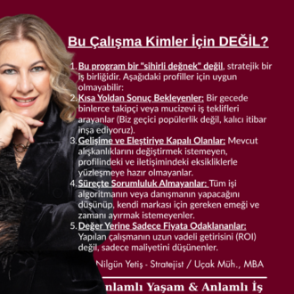 3 Aylık Stratejik Dönüşüm & Görünürlük Programı-I. Taksit
