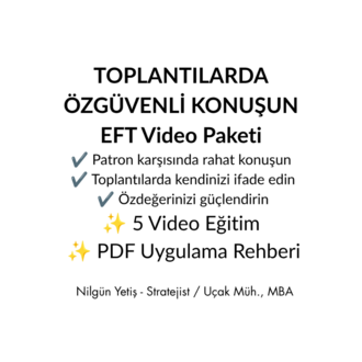 TOPLANTILARDA DAHA ÖZGÜVENLİ KONUŞUN