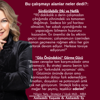 90 Dk. VIP INTENSIVE Online Strateji Görüşmesi