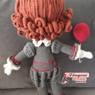 Amigurumi Pennywise, amigurumi palyaço