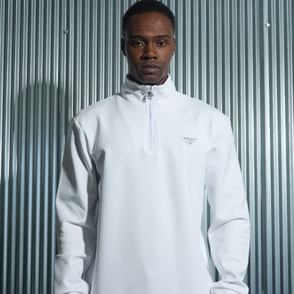 Prada Yarım Fermuarlı  Sweatshirt