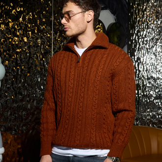 Moncler yarım fermuarlı triko