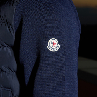 Moncler Çelik örme detaylı mont