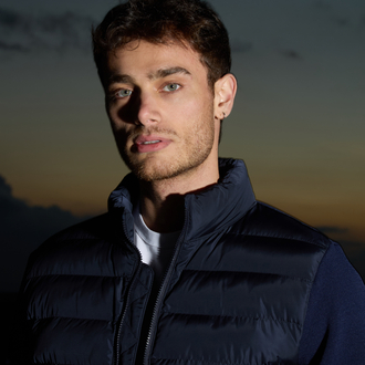 Moncler Çelik örme detaylı mont