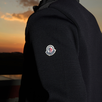 Moncler Çelik örme detaylı mont 