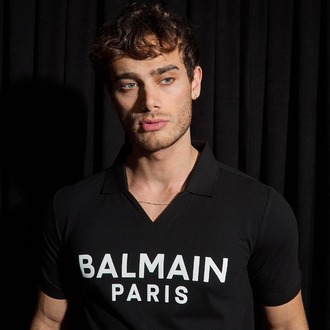 Balmain Yakalı T-Shırt