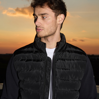 Moncler Çelik örme detaylı mont 
