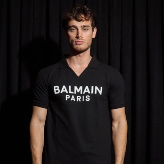 Balmain Yakalı T-Shırt