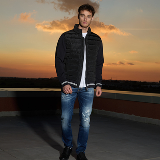 Moncler Çelik örme detaylı mont 