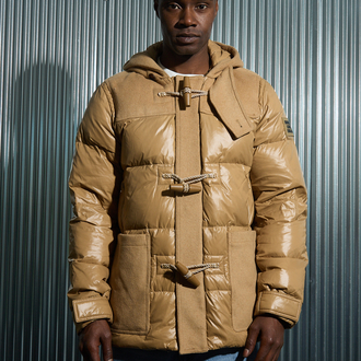 Burberry Kaşmir Detaylı Kaz Tüyü Mont