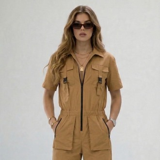 Kargo Cepli Paraşüt Kumaş Unisex Tulum — Premium Tasarım Model