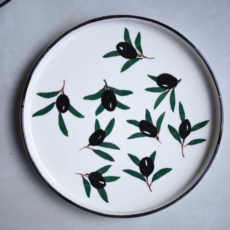 Zeytin Desenli Tabak Takımı 