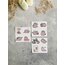 Kawaii Gri Kedi Sticker Seti