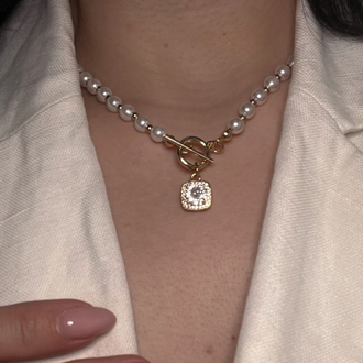 NuMu Jewelry | Pearl Lock Necklace ✨