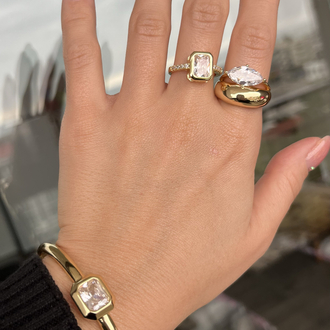 NuMu Jewelry | Iceframe Gold Cuff ✨