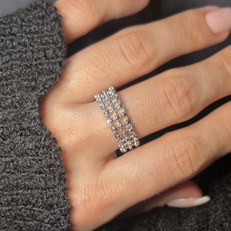 NuMu Jewelry | Lattice Silver Ring ✨