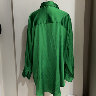 Green Silk Shirt 