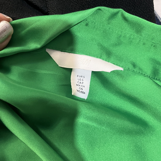 Green Silk Shirt 