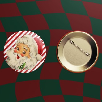 noel baba rozet