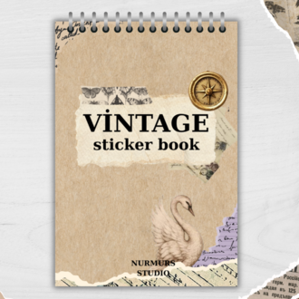 Vintage Sticker book