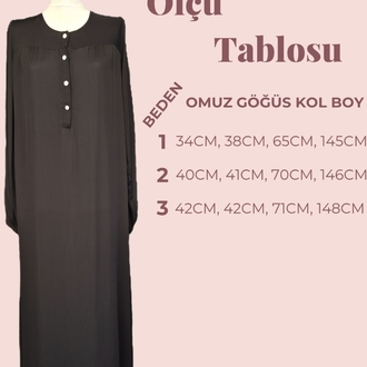 Siyah Robalı Tesettür Elbise