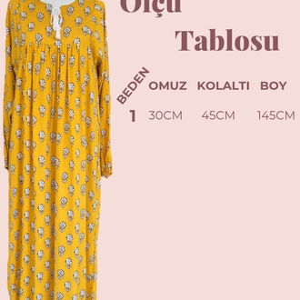Papatya Robalı Tesettür Elbise 