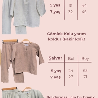 Hac Umre Bol Kesim Gömlek Takım Müslin