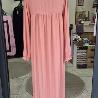 Pembe Robalı Tesettür Elbise 