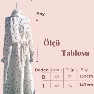 AMBER Müslin Namaz Elbise & Başörtü 