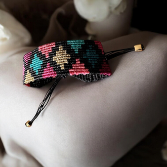Kilim desen makrome bileklik 