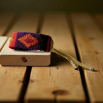 Kilim desen makrome bileklik