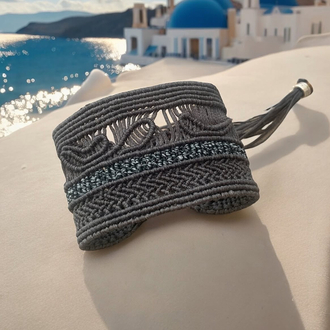 Manşet makrome bileklik