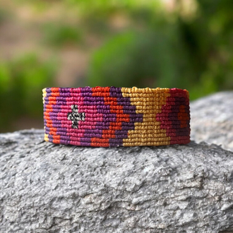 Kilim desen makrome bileklik 