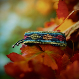 Kilim desen makrome bileklik