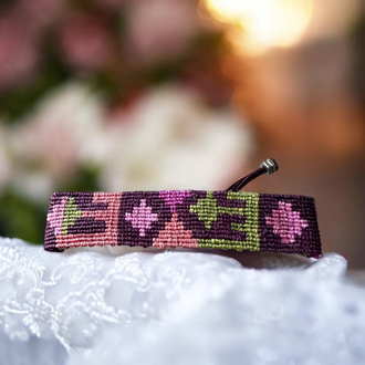 Kilim desen makrome bileklik
