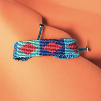 Kilim desen makrome bileklik