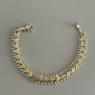 14k balıksırtı taşlı bileklik l Xuping