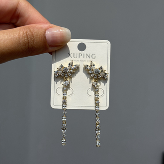 14k damla taşlı küpe l Xuping