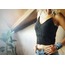 Askılı Siyah Örgü CropTop